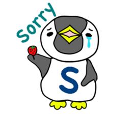 Alphabet penguin sticker #15651068