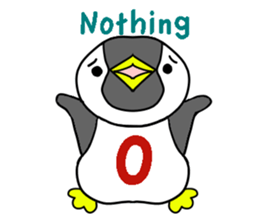 Alphabet penguin sticker #15651078