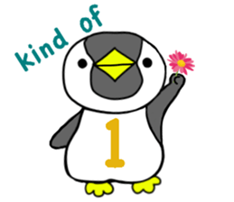Alphabet penguin sticker #15651079
