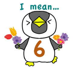 Alphabet penguin sticker #15651084
