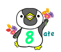Alphabet penguin sticker #15651086
