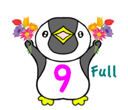 Alphabet penguin sticker #15651087