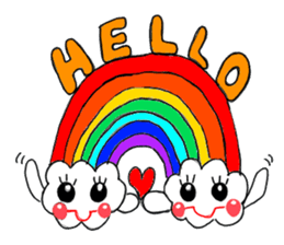 Happy cloud. sticker #15651290