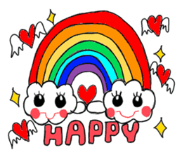 Happy cloud. sticker #15651291