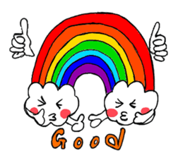 Happy cloud. sticker #15651295