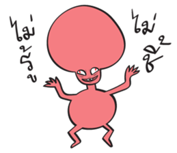 YES! RED ALIEN sticker #15652269