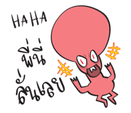 YES! RED ALIEN sticker #15652286