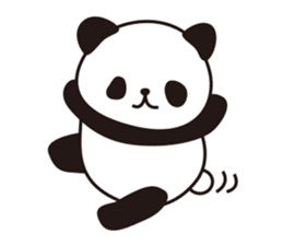 Sticker of the cute panda by kanaton sticker #15652754