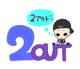 Baseball baseball players. sticker #15653746