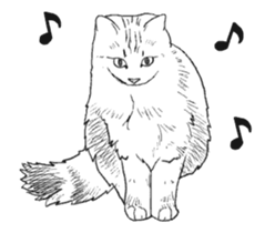 Morphing cat2 sticker #15655428