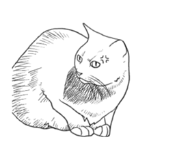 Morphing cat2 sticker #15655448