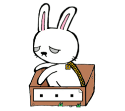 Suffering rabit sticker #15655474