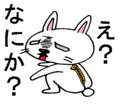 Suffering rabit sticker #15655475