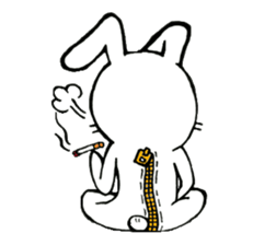 Suffering rabit sticker #15655488