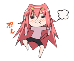 Kawaii Nekomimi girl Animated! sticker #15655563