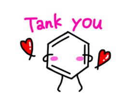 cute benzene sticker sticker #15656776