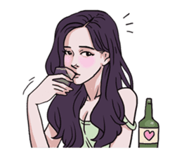 AsB - 141 Music and Soju sticker #15657284