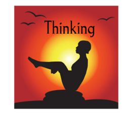 Yoga life (English) sticker #15658602