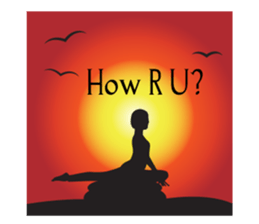 Yoga life (English) sticker #15658603