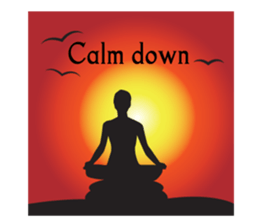 Yoga life (English) sticker #15658604