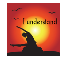 Yoga life (English) sticker #15658609