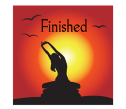 Yoga life (English) sticker #15658611