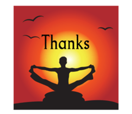 Yoga life (English) sticker #15658612