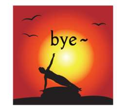 Yoga life (English) sticker #15658616