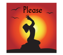 Yoga life (English) sticker #15658617