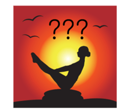 Yoga life (English) sticker #15658618