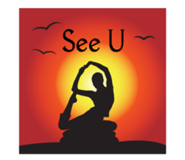 Yoga life (English) sticker #15658621