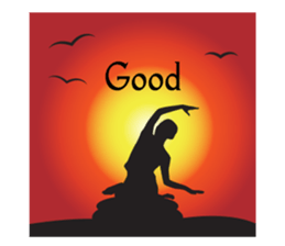 Yoga life (English) sticker #15658627