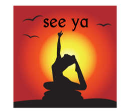Yoga life (English) sticker #15658628