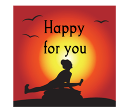 Yoga life (English) sticker #15658631