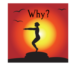 Yoga life (English) sticker #15658635
