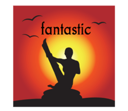 Yoga life (English) sticker #15658639