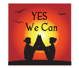 Yoga life (English) sticker #15658640