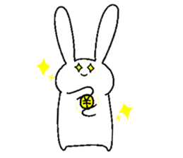 usako happy sticker #15658774