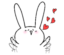 usako happy sticker #15658778