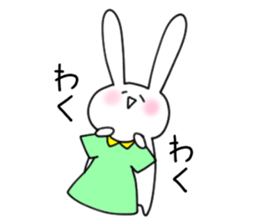 usako happy sticker #15658790