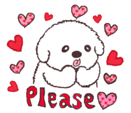My sweet bichon frise sticker #15658972