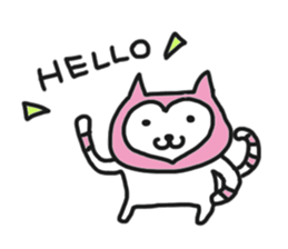 Loving cat sticker #15659026