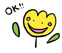 yellow tulip sticker #15659699