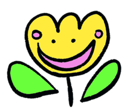 yellow tulip sticker #15659700