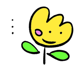 yellow tulip sticker #15659702