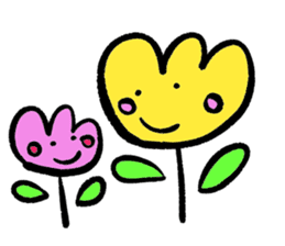 yellow tulip sticker #15659724