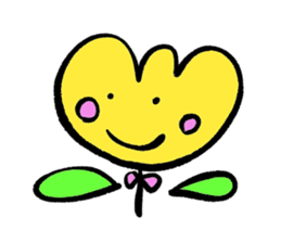 yellow tulip sticker #15659725