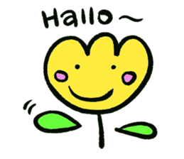 yellow tulip sticker #15659726