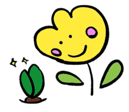 yellow tulip sticker #15659735