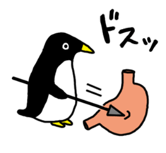 Physical condition poor penguins sticker #15659805